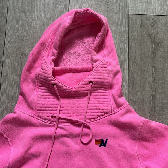 AVIATOR NATION SOLD OUT CLASSIC STYLE SZ M PINK HOODIE WONDERFUL USED CONDITION - Picture 10 of 12